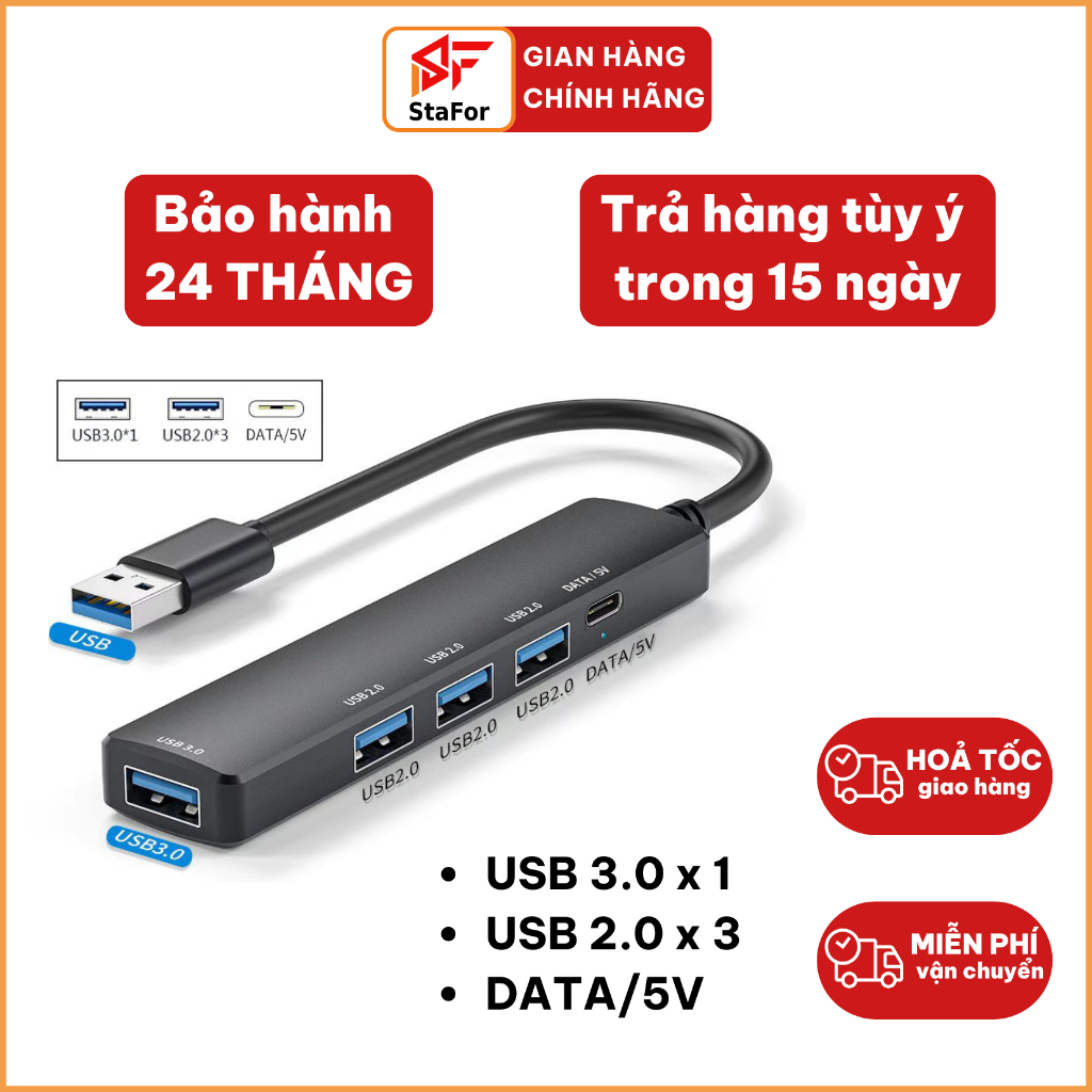 Hub USB và Hub Type C tốc độ cao tăng cổng USB OTG, mở rộng kết nối chuyển đổi cho Laptop, PC, Máy tính bảng, điện thoại | BigBuy360 - bigbuy360.vn