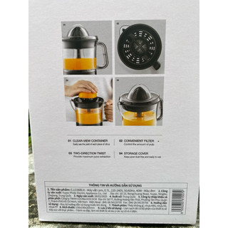 [LOCKnLOCK] MÁY VẮT CAM 0.7L - EJJ236BLK