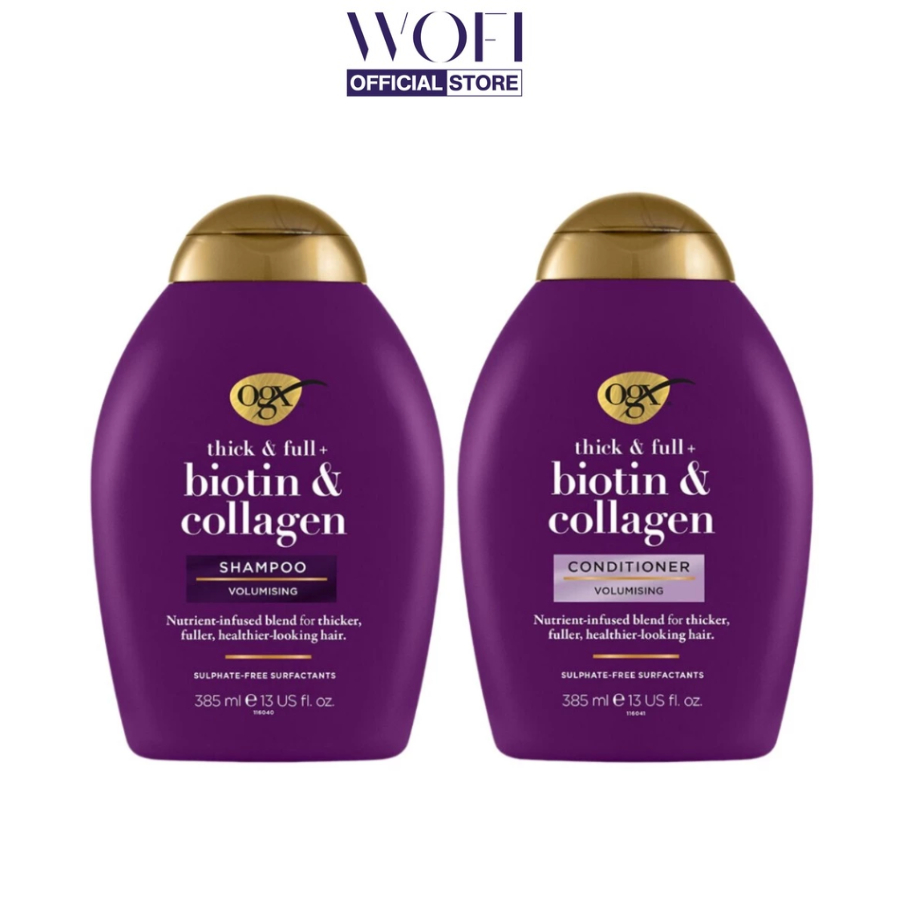 Dầu gội xả Ogx Renewing Argan Oil Of Morocco Màu Xanh 385ml/chai