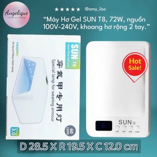  Máy Hơ T8 - Máy Hơ UV Led 72W SUN T8 Chính Hãng Bảo Hành 06 Tháng - TẶNG QUÀ THEO CHƯƠNG TRÌNH 
