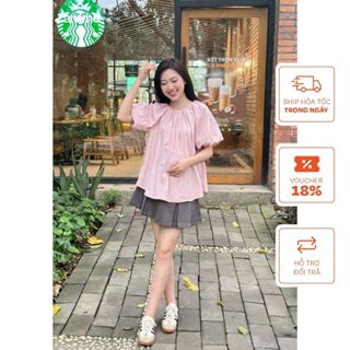 Áo bầu Joie chất liệu thô mềm siêu nhẹ thoáng mát phù hợp mẹ bầu đi làm đi chơi phong cách năng động by L'amme