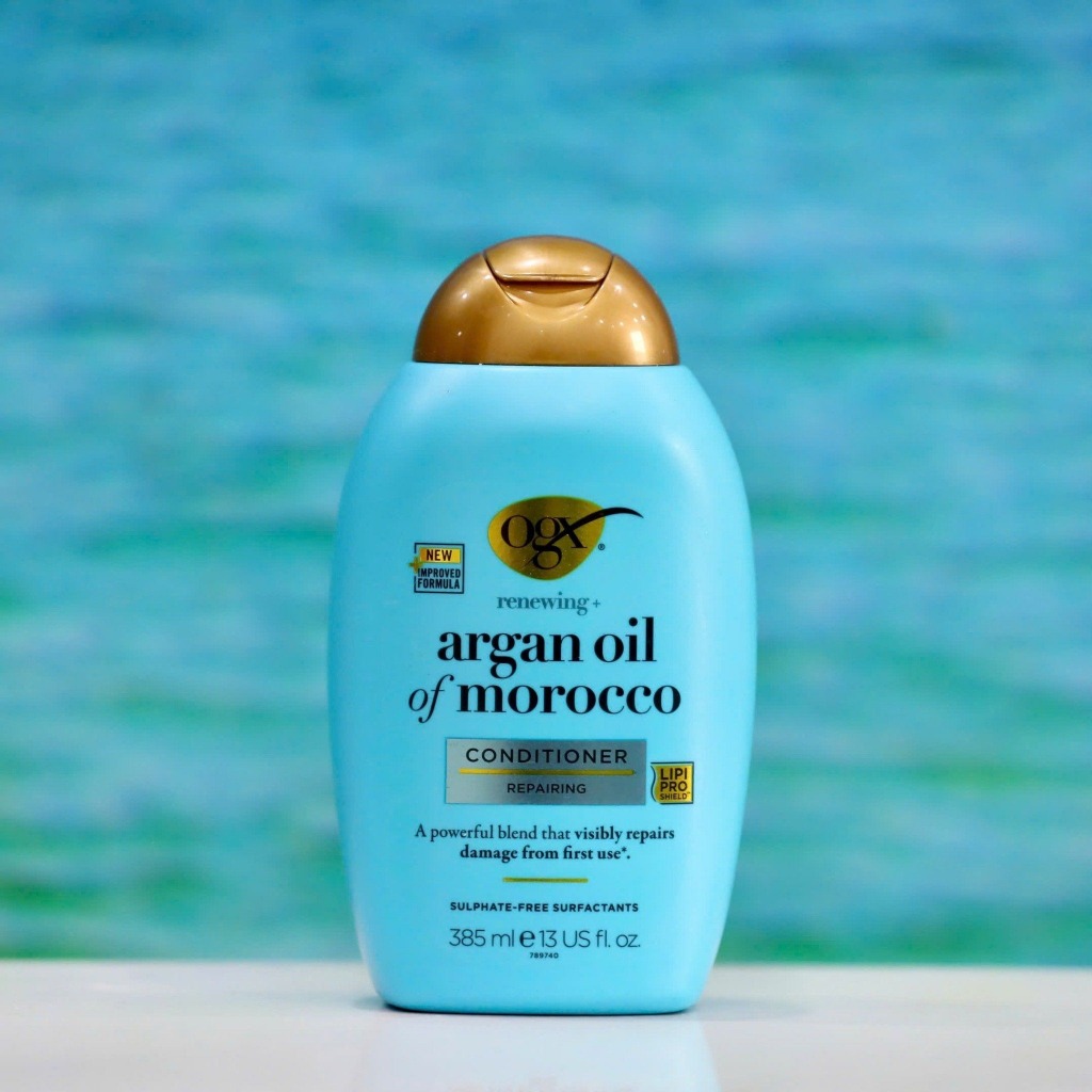 Dầu xả OGX Argan Oil of Morocco – Nuôi dưỡng & làm mềm tóc hư tổn 385ml
