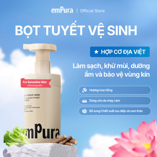 Bọt Vệ Sinh Phụ Nữ Dung Dịch Vệ Sinh Nữ EmPura Foaming Feminine Wash Sensitive Skin 200ml