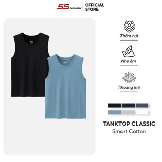 Combo 2 Áo Sát Nách Nam 5S FASHION Chất Cotton Thấm Hút, Mát, Thiết Kế Trơn Khỏe Khoắn (2C-ASN25005)