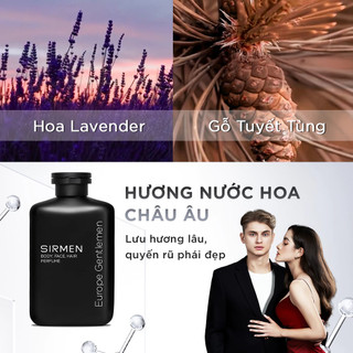 Giftbox Combo 3 BERLIN WALL - Sữa tắm gội nam và Dầu gội nam và Sữa rửa mặt nam SIRMEN