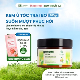 Kem ủ tóc Keratin phục hồi tóc mềm mượt thiên nhiên cải thiện khô xơ chẻ ngọn Trái Bơ Cỏ Mềm 100g