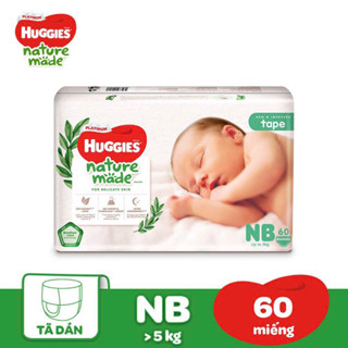   HÀNG CHÍNH HÃNG CTY  Bỉm Huggies Platinum Nature Made size M58 L44 XL 38 XXL26 S82 NB60 100% sợi tự nhiên 