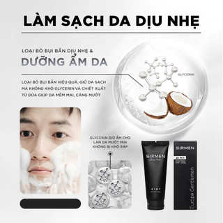Giftbox Combo 3 BERLIN WALL - Sữa tắm gội nam và Dầu gội nam và Sữa rửa mặt nam SIRMEN