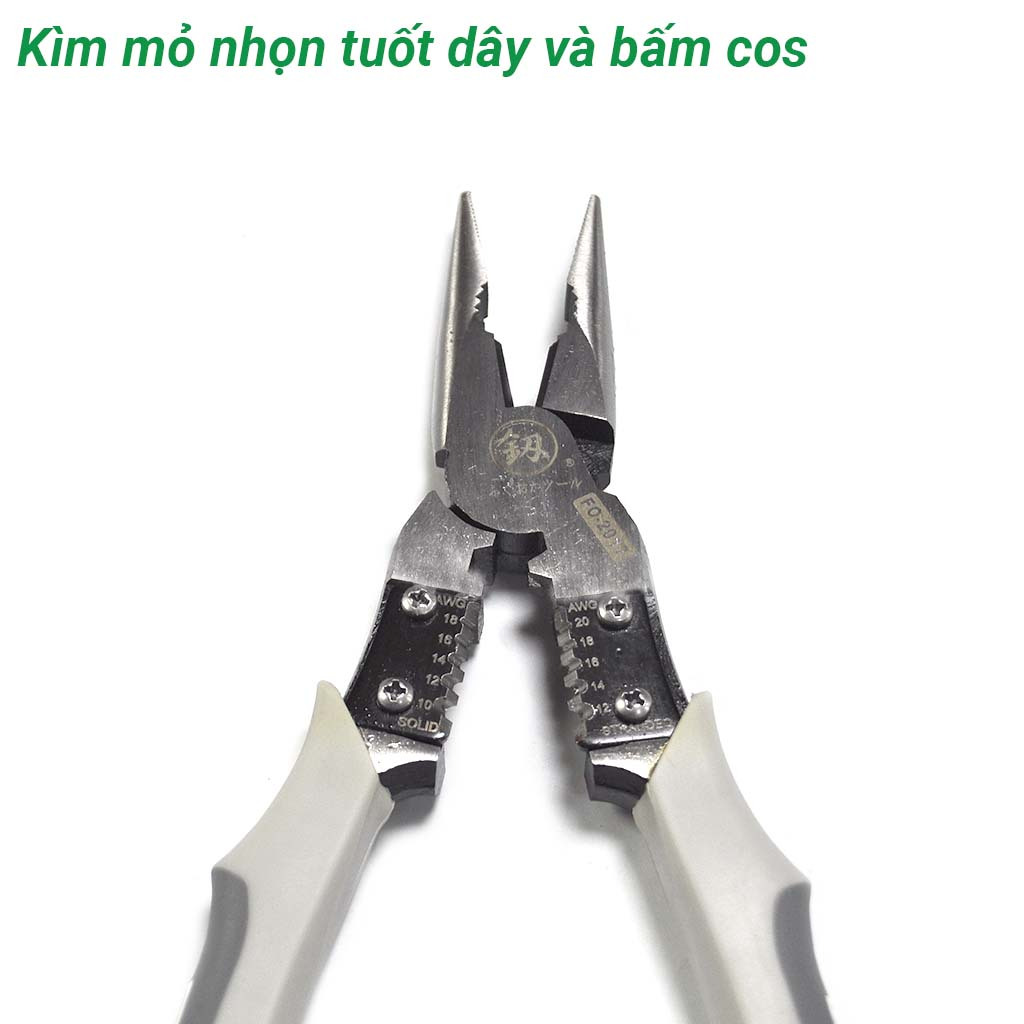 Kìm điện tuốt dây bấm cos