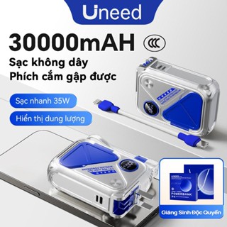 [CCC] Uneed Sạc Dự Phòng Mini 30000/20000mAh 35W Cục Sạc Dựng Phòng Sạc Nhanh Sạc Không Dây Phone Sạc Nam Châm