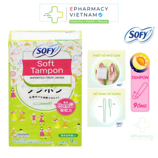 BVS Sofy Soft Tampon - Băng vệ sinh Sofy Soft Tampon Super siêu thấm gói 9 miếng