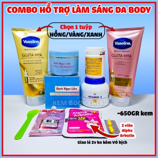 (9 hãng) Combo kem dưỡng Bạch Ngọc Liên VasaIine 10x hỗ trợ làm đẹp da body