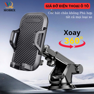 Giá đỡ điện thoại trên ô tô, kẹp điện thoại ô tô gắn taplo MOBRIX xoay 360 Độ Đa Năng Tiện Dụng #3100
