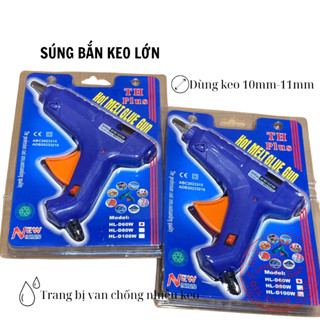  Máy Bắn Keo Nến Lớn TH 60W | Dụng Cụ Gắn Keo 10mm 11mm DIY Trang Trí Dán Gỗ Sửa Chữa Gia Dụng 