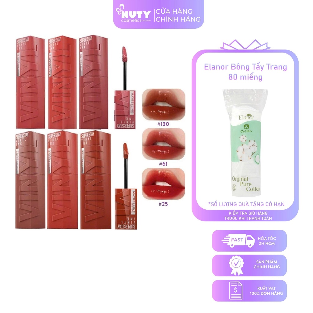  Son Bóng Maybelline Superstay Vinyl Ink  4.2ml  