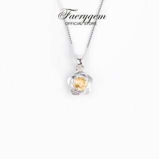  Dây chuyền thiết kế Faery Flower FaeryGem đá năng lượng Citrine Garnet Amethyst Peridot bạc S925 