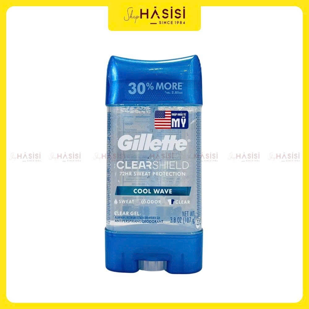 Lăn Khử Mùi GILLETTE Clear Shield 107g #Cool Wave