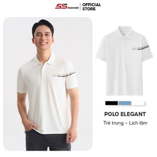 Áo Polo Nam 5S FASHION Elegant Chất Liệu Thoáng Mát, In Đơn Giản Trẻ Trung Phom Slimfit APC25044
