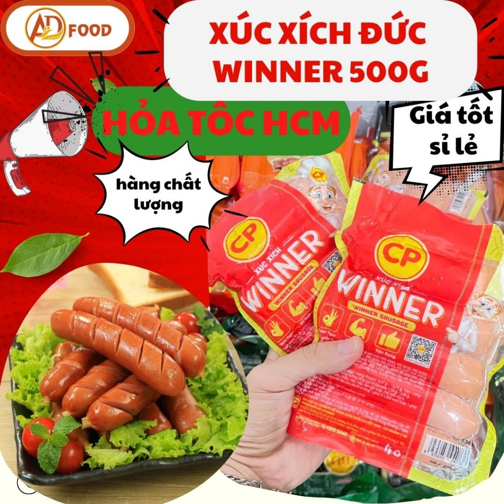 500G XÚC XÍCH XÔNG KHÓI LOẠI NGON