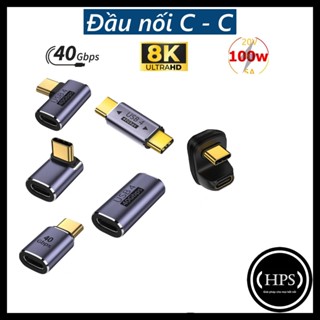 Đầu nối Type C 40Gbps nối dài cáp hỗ trợ sạc nhanh 100w/ 140W/ 240w, xuất hình 8K - HPS