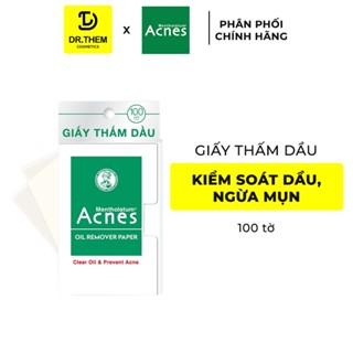 Giấy Thấm Dầu / Phim Thấm Dầu Kiểm Soát Nhờn, Ngừa Mụn Acnes Oil Remover Paper 50 tờ / 100 tờ - Dr Thêm