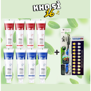[Mua 4 Tặng 4] Kem Đánh Răng YAYASHI SP4 Đỏ Trắng Răng Xanh Thơm Miệng 120g/Tuýp - Kho Sỉ 16 16