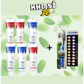 [Mua 2 Tặng 1] Kem Đánh Răng YAYASHI SP4 Đỏ Trắng Răng Xanh Thơm Miệng 120g/Tuýp - Kho Sỉ 16