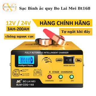 Bộ sạc bình ắc quy 12v 24v 15A, sạc bình ắc quy xe máy ô tô từ 3ah - 200ah hàng chính hãng Bolaimei