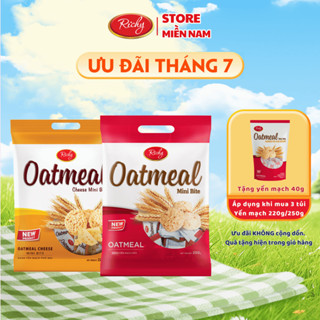 [HCM] Combo 2 Bánh Yến Mạch Richy 220g-250g, 2 vị (Sữa và Phô Mai)