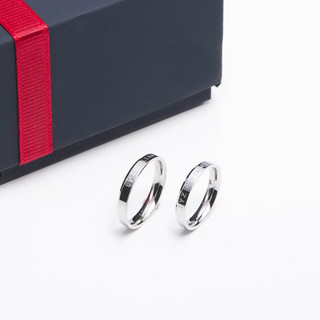 Nhẫn cặp đôi Lyz and Liam Classic Eternity Ring LL8126SV - Khắc tên theo yêu cầu