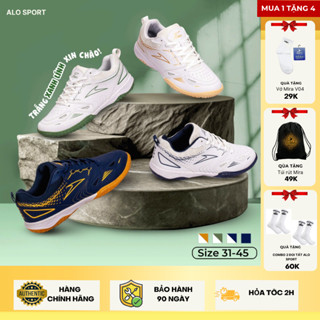 [Mua 1 Tặng 4] Giày Cầu Lông Bóng chuyền Bóng bàn Mira Lighter Chính Hãng Đế 2 Lớp Cao Su Giả Da