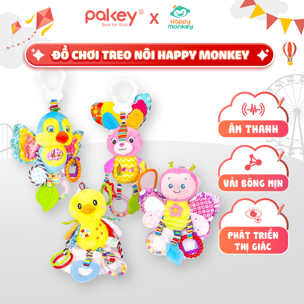 Đồ chơi treo nôi Happy Monkey