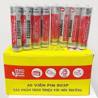 [ComBo] 10 Viên Pin Đũa Điều Khiển Quạt,Điều Hòa, TiVi 3A [AAA] Con Thỏ.[SCA]