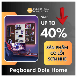  Bảng Lỗ Pegboard Dola Home LỖI NHẸ treo tường đủ màu sắc và kích thước. Giá giảm sốc có quà tặng móc treo đi kèm 