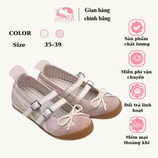 Giày búp bê nữ Mary Jane retro siêu xinh – đế bệt êm chân, ngọt ngào chuẩn trend xuân hè 2025[ PHẢI LÙI SIZE]
