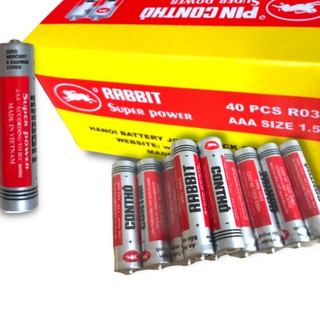[ComBo] 200 Viên Pin Đũa Điều Khiển TiVi, Điều Hòa ,Quạt 3A [AAA] Con Thỏ. [SCA]