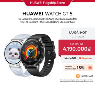 Đồng Hồ Thông Minh HUAWEI WATCH GT5 Series Tính Năng Chạy Bộ Và Đạp Xe Mới | Thiết Kế Góc Cạnh | Thời Lượng 2 Tuần