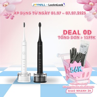 Bàn chải điện Lock&Lock ENR346 sạc không dây, chống nước - Hàng chính hãng kèm 2 đầu chải - JoyMall