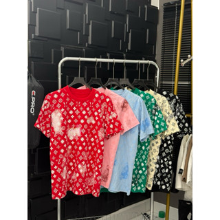  Áo Phông Eo Vì Cổ Tròn Hoạ Tiết In Nổi Vải Cotton Dày Dặn Form Vừa 250GSM 