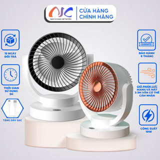 Quạt tích điện để bàn,Quạt tích điện cao cấp NKC8, Cách quạt xoắn ốc – Động cơ mạnh mẽ
