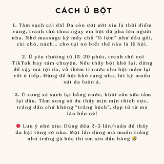 BỘT Ủ THẢO MỘC < dưỡng da, mềm mịn da, hỗ trợ ăn kem cho da>