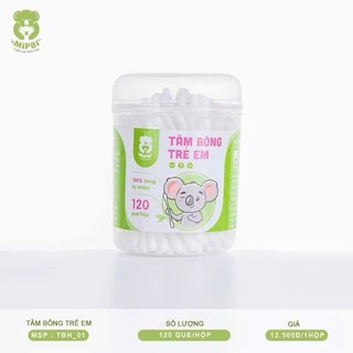 Tăm bông tsơ sinh kháng khuẩn mipbi 120 que