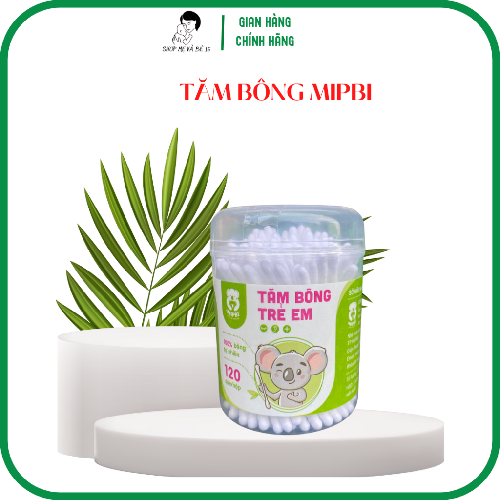 Tăm bông tsơ sinh kháng khuẩn mipbi 120 que