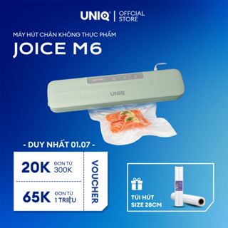 Máy hút chân không UNIQ Joice M6 65000 Pa máy ép chân không thực phẩm mini gia đình cầm tay hàn miệng túi tự động