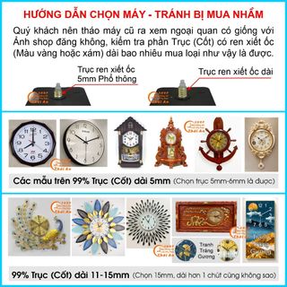 Máy Đồng hồ Treo tường Nhật Bản, Thay thế máy hỏng (BH 2 năm)