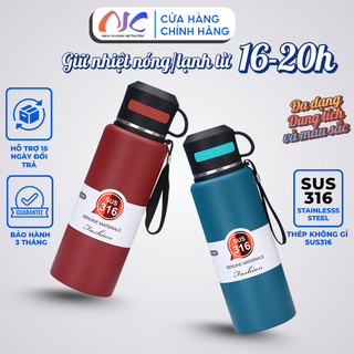  Bình Giữ Nhiệt Nước Nóng & Lạnh Inox 316 Không Gỉ - Giữ Nhiệt Lâu Chống Tràn,Dùng Cho Nam Nữ - NK53 