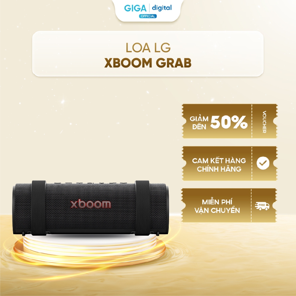 Loa LG xboom Grab, Loa vòm tweeter đến từ Peerless, AI Sound , AI Calibration, AI Lighting - Chính H