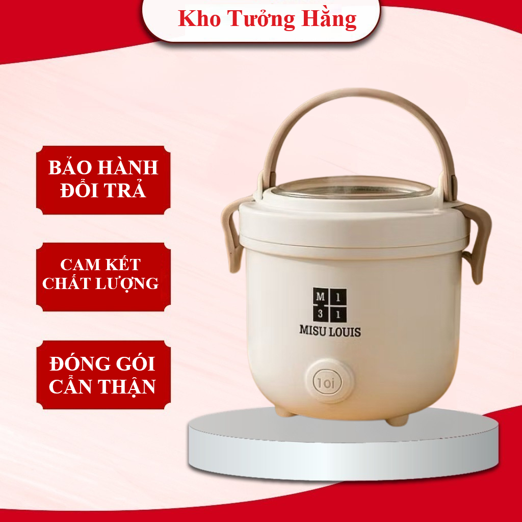 Nồi Nấu Các Món 2L Mẫu Mới-Nồi Điện Đa Năng- Nấu Cơm,Chiên,Xào,Hấp,Rán, Tặng Kèm Xửng Hấp Inox