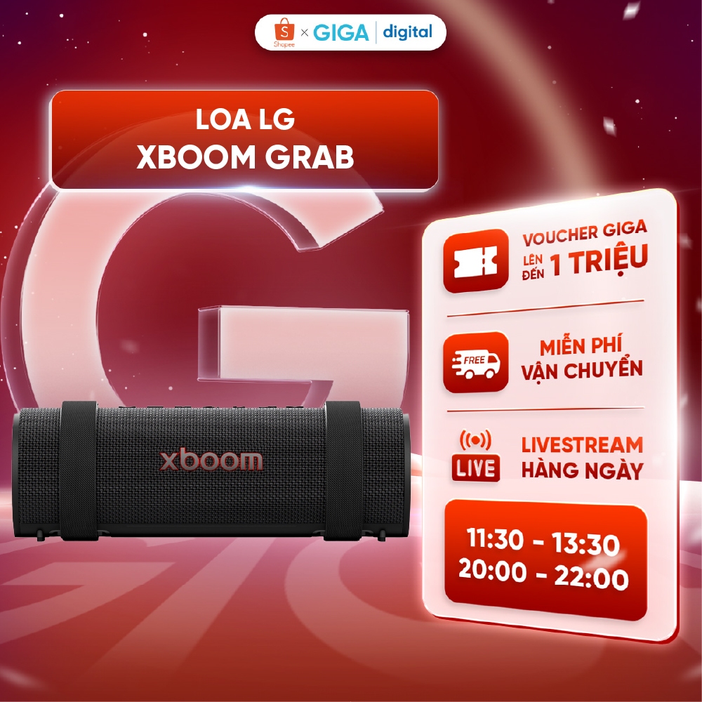 Loa LG xboom Grab, Loa vòm tweeter đến từ Peerless, AI Sound , AI Calibration, AI Lighting - Chính H