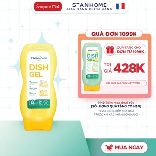  Nước rửa chén bát cho máy rửa chén Stanhome Dish Gel hương trái cây làm sạch dầu mỡ an toàn 720ML 